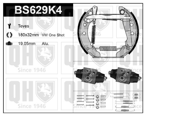 QUINTON HAZELL Комплект тормозных колодок BS629K4